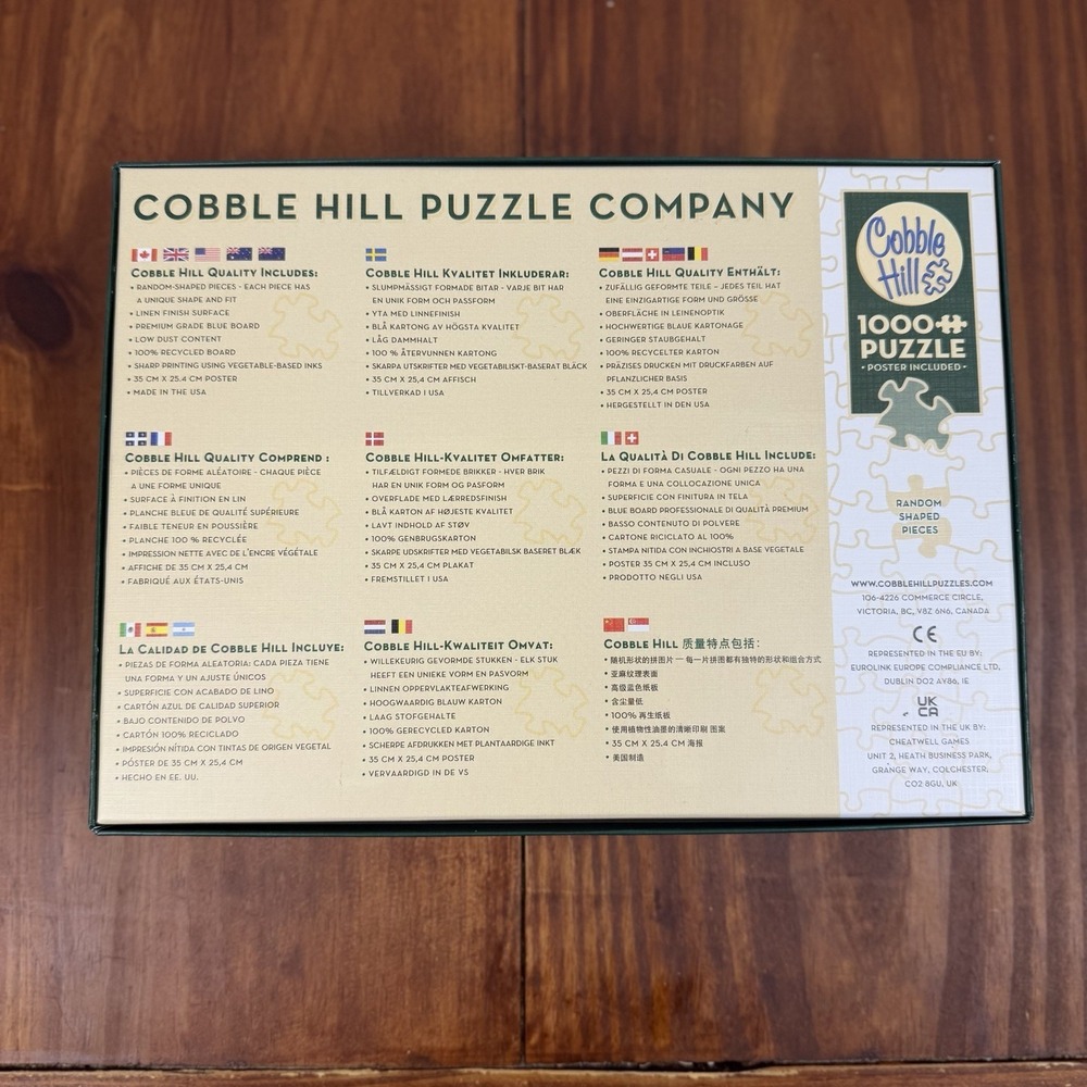 Historic Locomotives 1000 Piece Jigsaw Puzzle Cobble Hill New - Picture 2 of 5